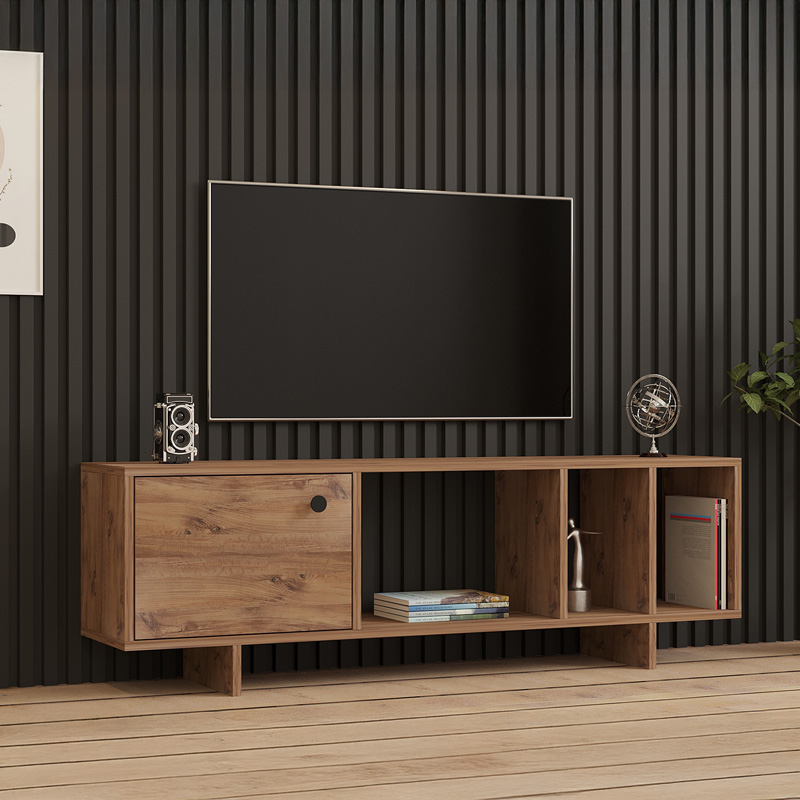 Mueble pakoworld TV cabinet in sonoma shade 140x29x45cm Mueble pakoworld TV cabinet in sonoma shade 140x29x45cm