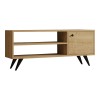 Wison pakoworld TV cabinet in oak shade 120x29x50cm