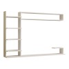 Dilan pakoworld composite living room wall unit in white shade 180x29.60x121.80cm