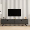 Jate pakoworld TV cabinet in white 160x25x40cm