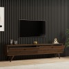 Jate pakoworld TV cabinet in walnut 160x25x40cm