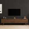 Jate pakoworld TV cabinet in walnut 160x25x40cm