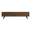 Jate pakoworld TV cabinet in walnut 160x25x40cm