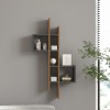 Garel pakoworld wall shelf in walnut-anthracite shade 53.8x19.6x108cm
