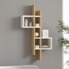 Garel pakoworld wall shelf in oak-white shade 53.8x19.6x108cm