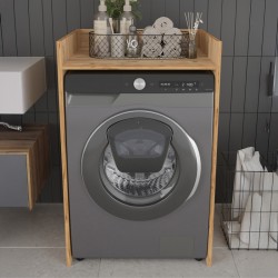 Cuci pakoworld laundry cabinet in oak shade 60x62x99cm Cuci pakoworld laundry cabinet in oak shade 60x62x99cm