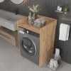 Έπιπλο πλυντηρίου Cuci pakoworld σε oak απόχρωση 60x62x99εκ