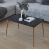 Lonna pakoworld coffee table in black marble look 70x45x42cm