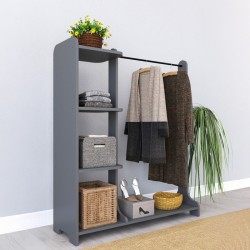 Renesme pakoworld entrance furniture in anthracite shade 106x45x128cm Renesme pakoworld entrance furniture in anthracite shade 106x45x128cm