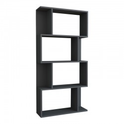 Kadu pakoworld bookcase in anthracite shade 72x22x147cm Kadu pakoworld bookcase in anthracite shade 72x22x147cm