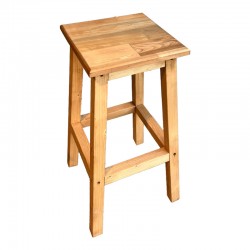 Waroby pakoworld wooden bar stool in natural color 35x35x67cm