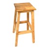 Waroby pakoworld wooden stool in natural color 32x32x46cm