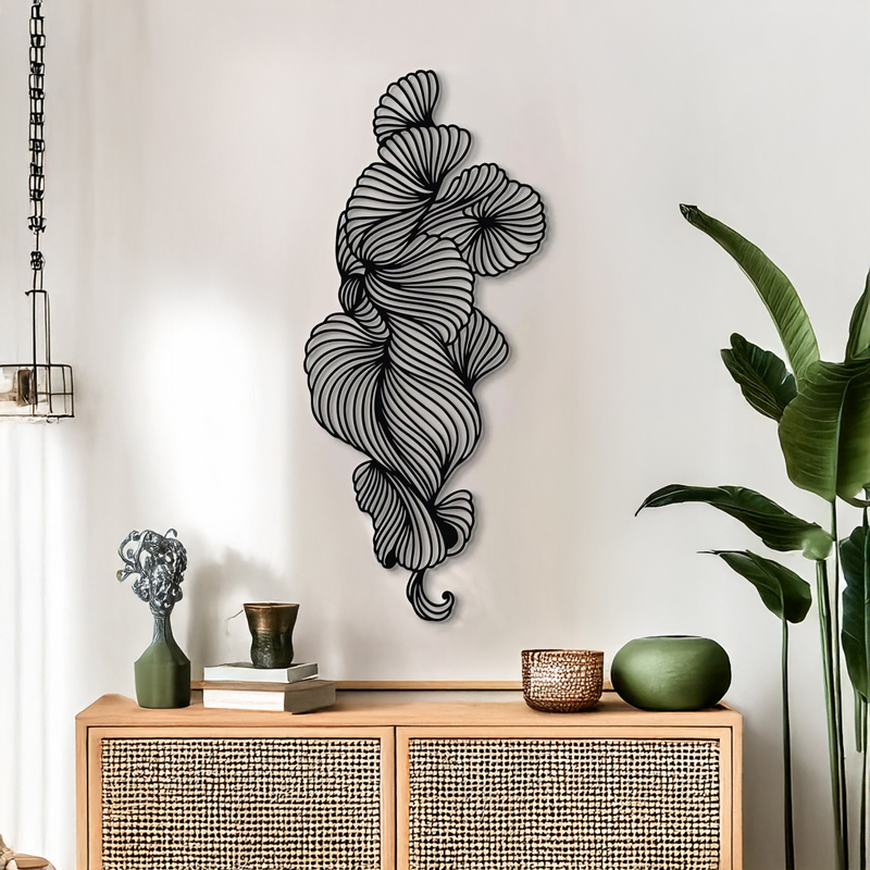 Διακοσμητικό τοίχου Bilem pakooworld μαύρο μεταλλικό 20x1,5x50εκ