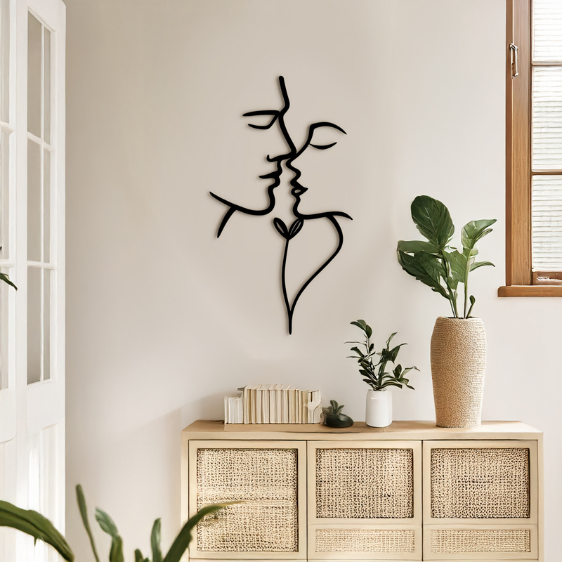 Διακοσμητικό τοίχου Lovia pakooworld μαύρο μεταλλικό 28x1,5x50εκ