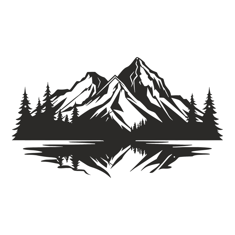 Wall deco Mirolo pakoworld black metal 70x1.5x50cm