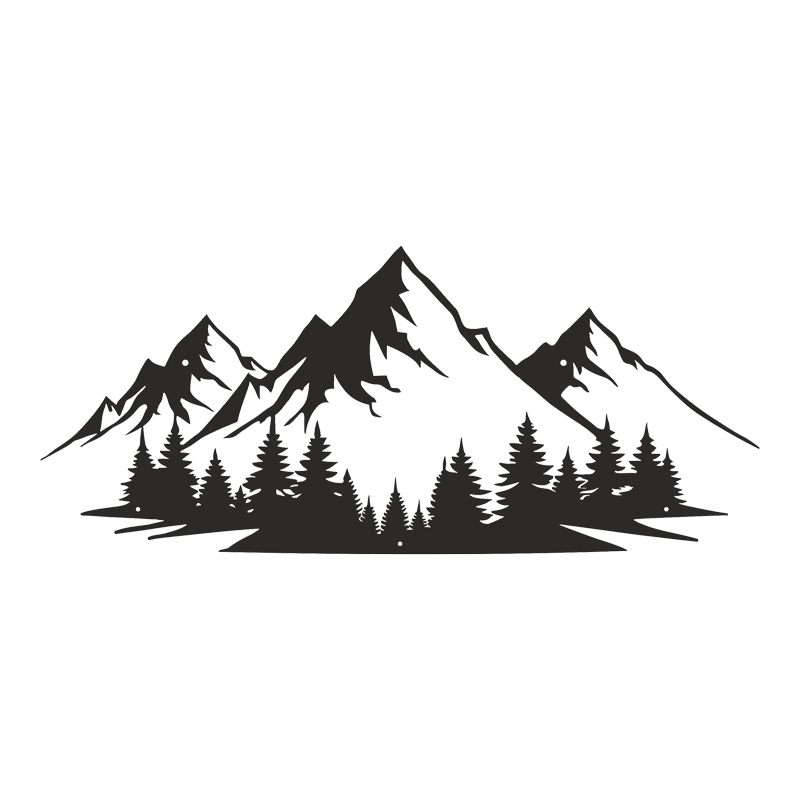 Wall deco Onfia pakoworld black metal 70x1.5x30cm