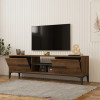Έπιπλο τηλεόρασης Eslem pakoworld καρυδί με ανθρακί 160x34,6x48,1εκ