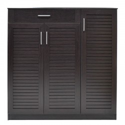 Shoe cabinet Sante pakoworld 30 pairs wenge 120x37x123cm Shoe cabinet Sante pakoworld 30 pairs wenge 120x37x123cm