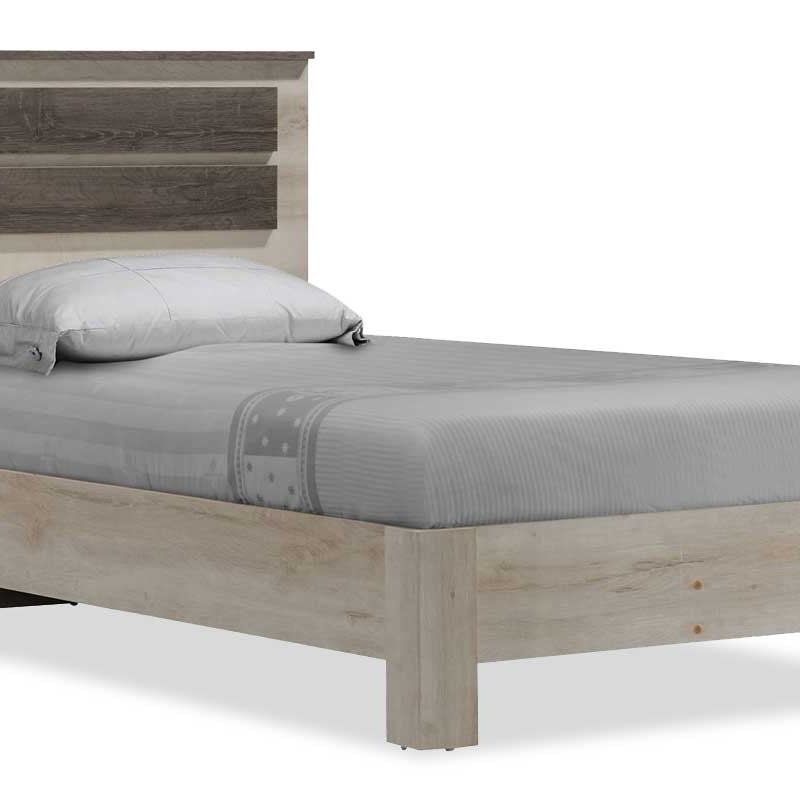 Κρεβάτι OLYMPUS pakoworld σε χρώμα castillo-toro 100x200εκ