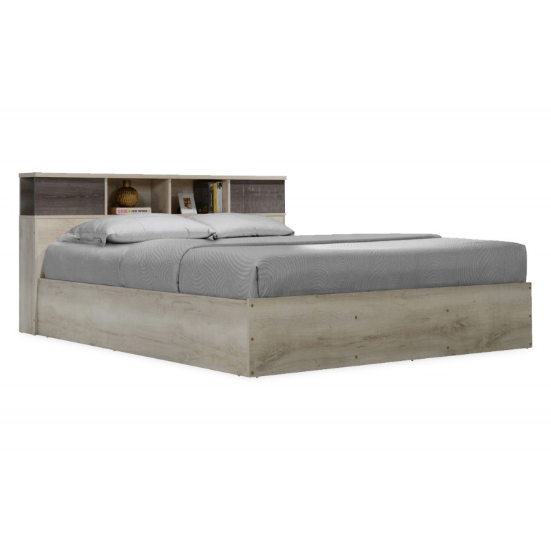 Double bed Olympus pakoworld in castillo-toro colour oak 160x200 Double bed Olympus pakoworld in castillo-toro colour oak 160x200