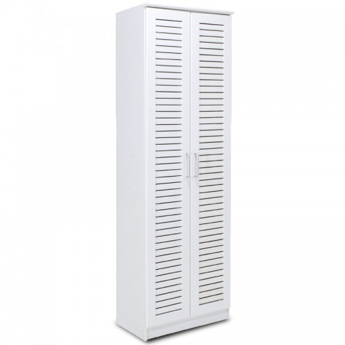 Shoe cabinet Sante pakoworld 21 pairs dark white 60x37x183cm
