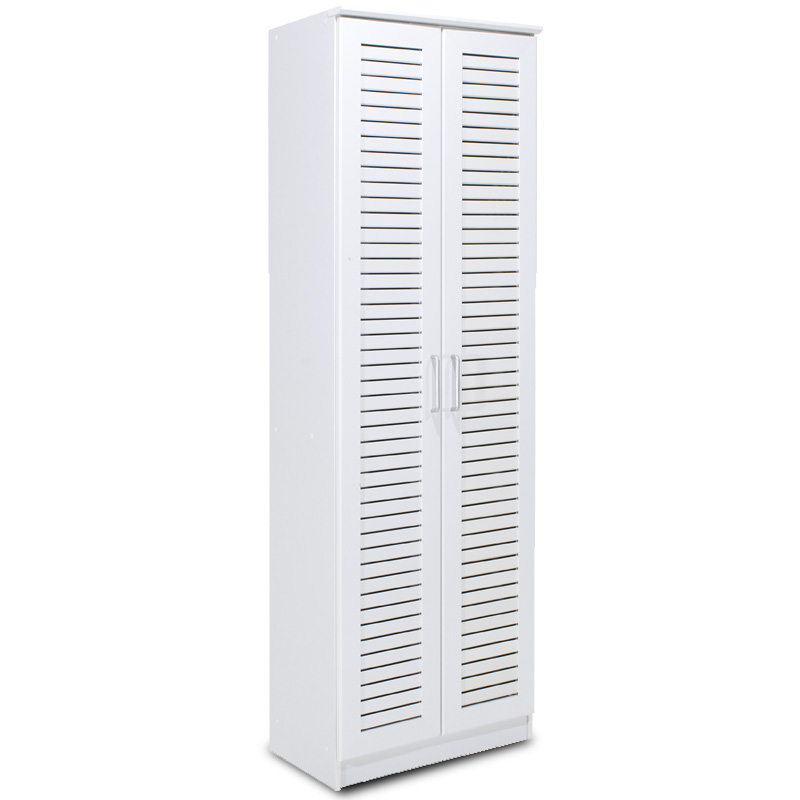 Shoe cabinet Sante pakoworld 21 pairs dark white 60x37x183cm