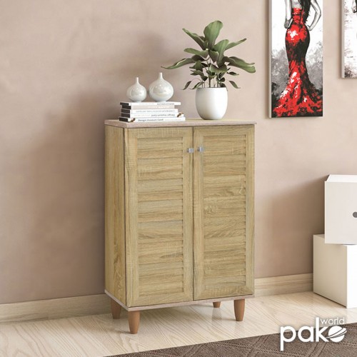 Shoe cabinet SANTΟ pakoworld 10 pairs sonoma 60x34.5x91.5cm