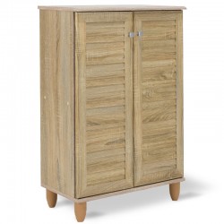 Shoe cabinet SANTΟ pakoworld 10 pairs sonoma 60x34.5x91.5cm