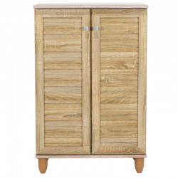 Shoe cabinet SANTΟ pakoworld 10 pairs sonoma 60x34.5x91.5cm