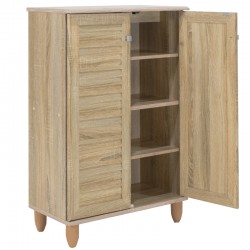 Shoe cabinet SANTΟ pakoworld 10 pairs sonoma 60x34.5x91.5cm