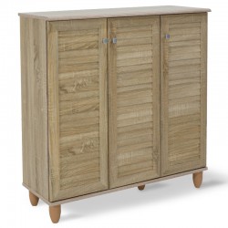 Shoe cabinet SANTΟ pakoworld 16 pairs sonoma 89.5x34.5x91.5