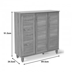 Shoe cabinet SANTΟ pakoworld 16 pairs sonoma 89.5x34.5x91.5 Shoe cabinet SANTΟ pakoworld 16 pairs sonoma 89.5x34.5x91.5