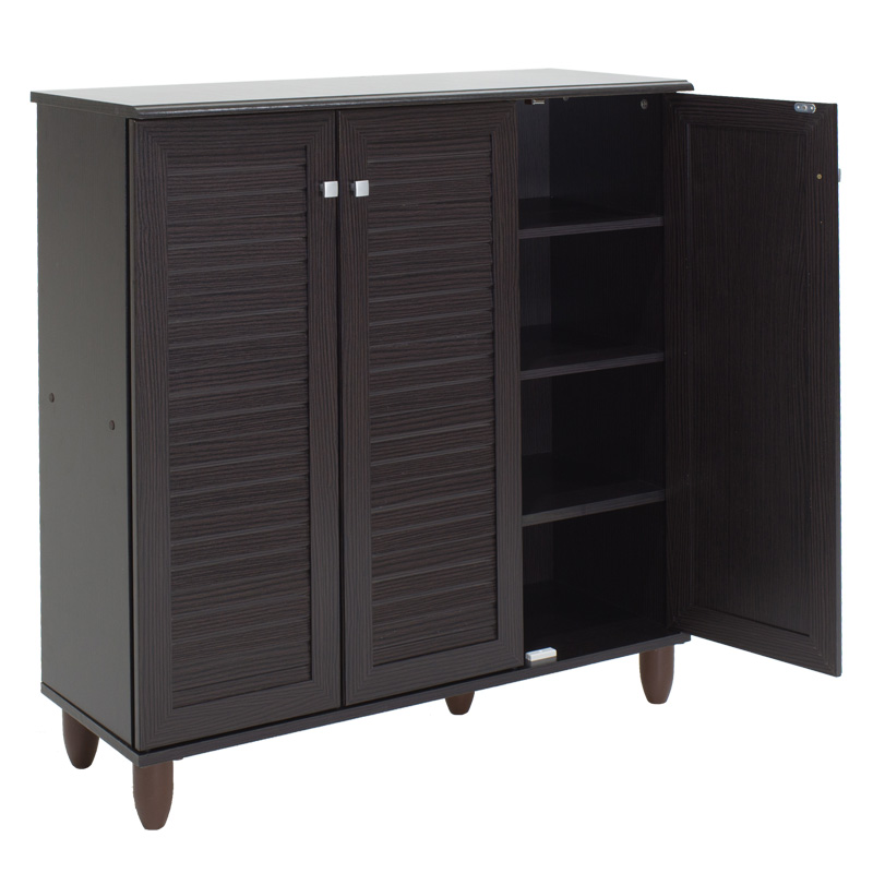 Shoe cabinet SANTΟ pakoworld 16 pairs wenge 89.5x34.5x91.5cm