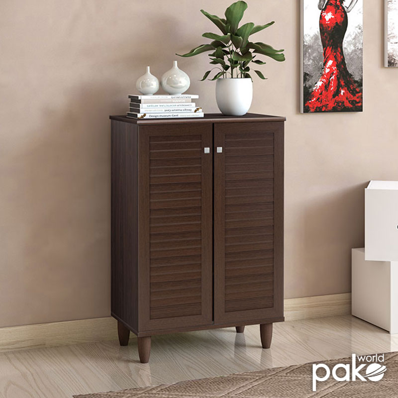 Shoe cabinet SANTΟ pakoworld 10 pairs walnut 60x34.5x91.5cm