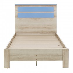 Bed Looney pakoworld in castillo-blue color 100x200cm Bed Looney pakoworld in castillo-blue color 100x200cm