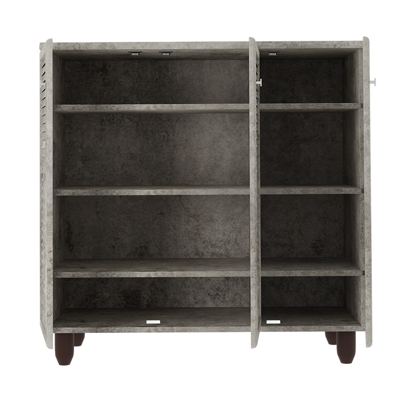 Shoe cabinet SANTΟ pakoworld 16 pairs antique anthracite 89.5x34.5x91.5cm