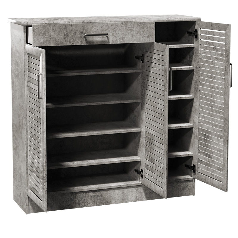 Shoe cabinet Sante pakoworld 30 pairs antique anthracite 120x37x123cm