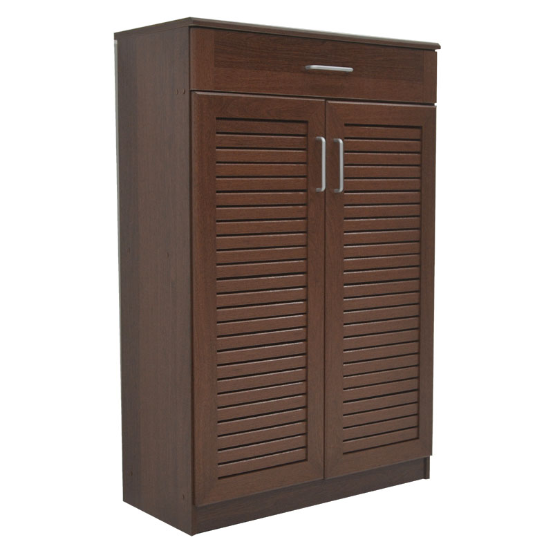 Shoe cabinet Sante pakoworld 20 pairs antique walnut 80x37x123cm