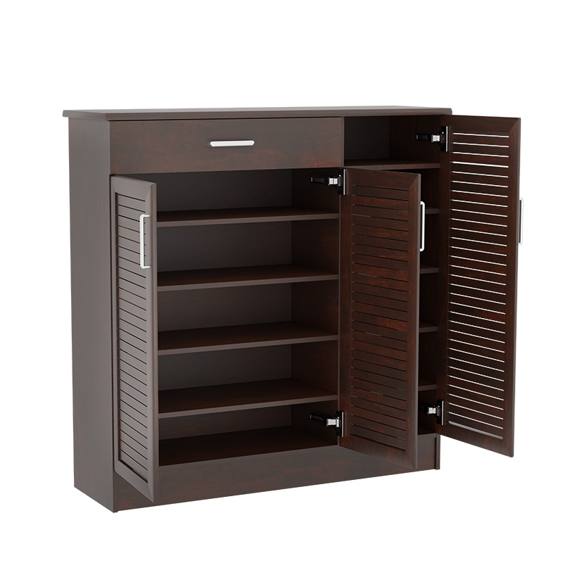 Shoe cabinet Sante pakoworld 30 pairs walnut 120x37x123cm