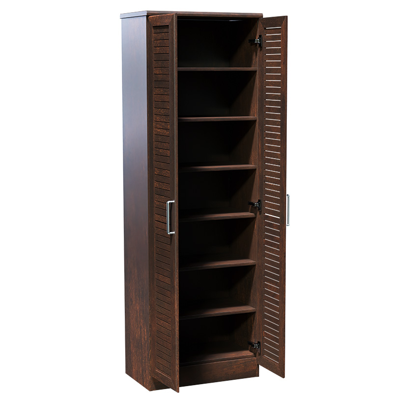 Shoe cabinet Sante pakoworld 21 pairs walnut 60x37x183cm