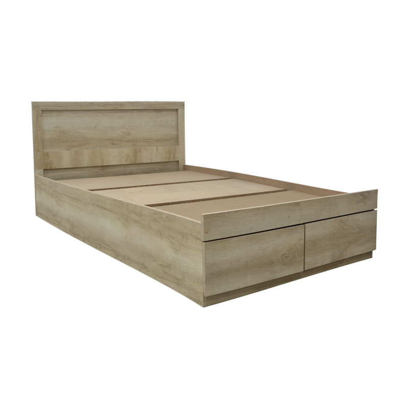 Single bed Olympus pakoworld with drawer castillo-oak 100x200cm Single bed Olympus pakoworld with drawer castillo-oak 100x200cm