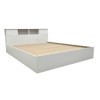 Double bed Olympus pakoworld in white colour 160x200 cm
