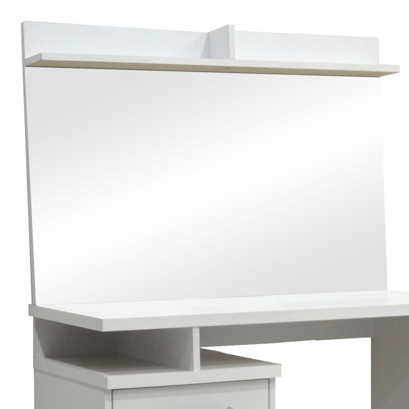 Dressing table with mirror Olympus pakoworld in white colour 90.5x39.5x75cm Dressing table with mirror Olympus pakoworld in white colour 90.5x39.5x75cm