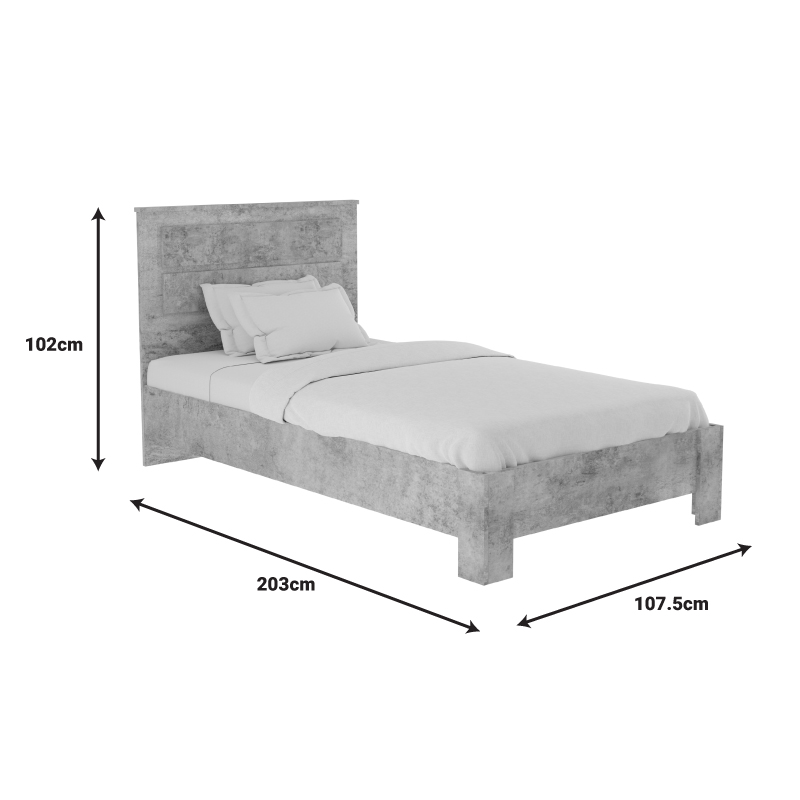 Student bedroom furniture package OLYMPUS pakoworld set of 3 pieces in antique anthracite shade Student bedroom furniture package OLYMPUS pakoworld set of 3 pieces in antique anthracite shade