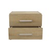 Nightstand Olympus pakoworld with 2 drawers in sonoma colour 47.5x40.5x40.5