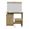 Dressing table with mirror Olympus pakoworld in sonoma colour 90.5x39.5x75cm