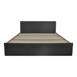 Κρεβάτι Olympus pakoworld με συρτάρι σε wenge απόχρωση 100x200εκ
