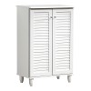 Shoe cabinet Santo pakoworld 10 pairs in white color 60x34.5x91.5cm