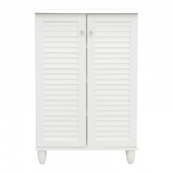 Παπουτσοθήκη-ντουλάπι Santo pakoworld 10 ζεύγων σε λευκή απόχρωση 60x34.5x91.5εκ