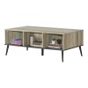 Coffee table Zezan pakoworld in sonoma-dark grey color 121x60x44.5cm